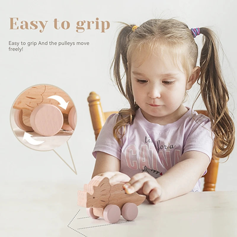 Wooden Baby Rattle Set - Montessori Comfort Toy & Gift