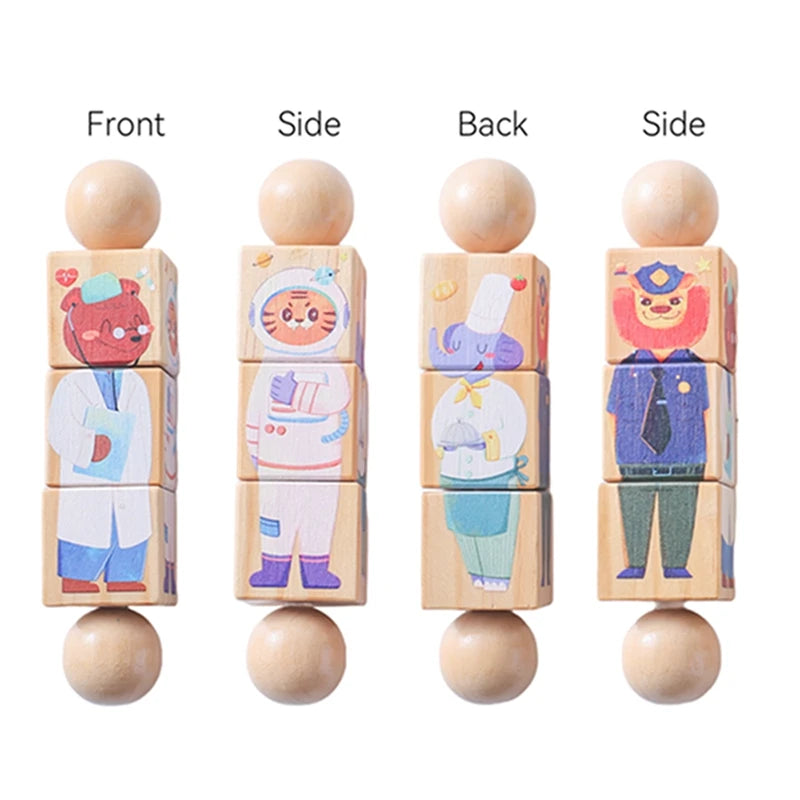 Wooden Montessori Hand Bell Rattle – Musical Baby Mobile Educational Toy for Newborns