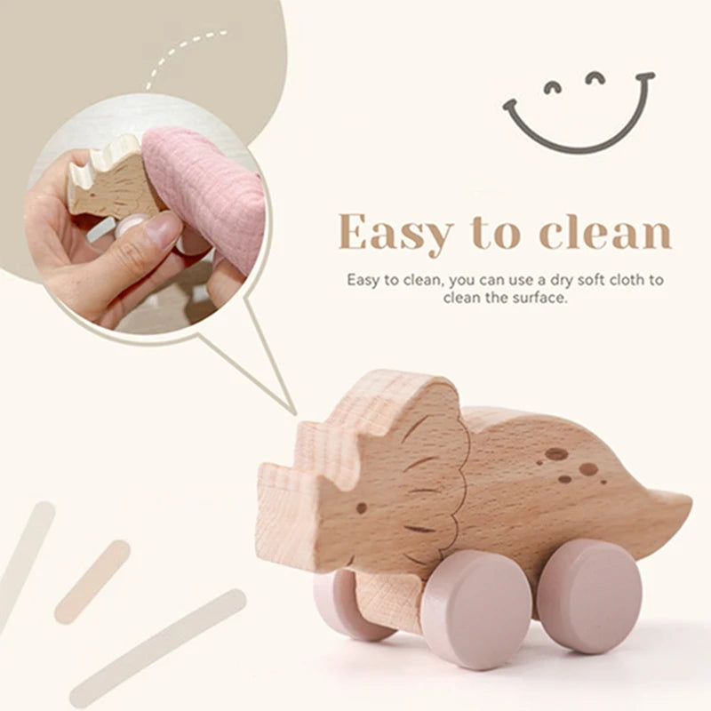 Wooden Baby Rattle Set - Montessori Comfort Toy & Gift